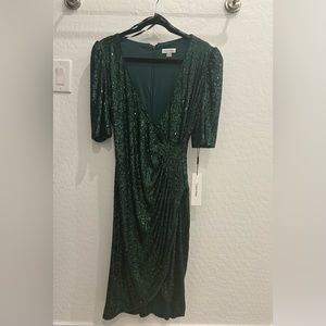 Calvin Klein Cocktail Dress-emerald green. New with tags